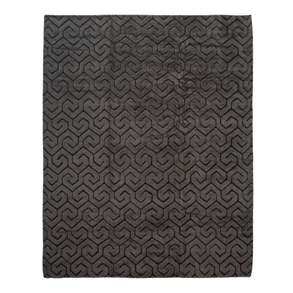 Grey Traditional Wool Rug - 12' x 15'3"