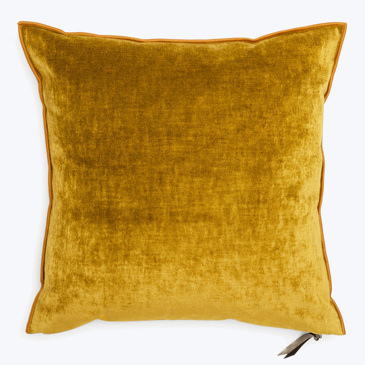 Royal Velvet Pillow Ochre / 20" x 20"