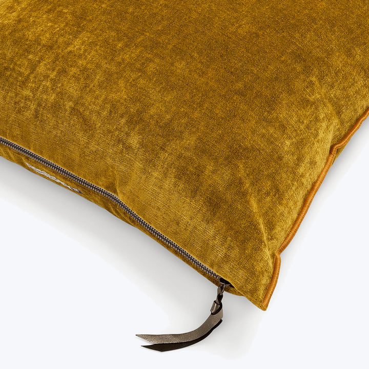 Royal Velvet Pillow Ochre / 20" x 20"