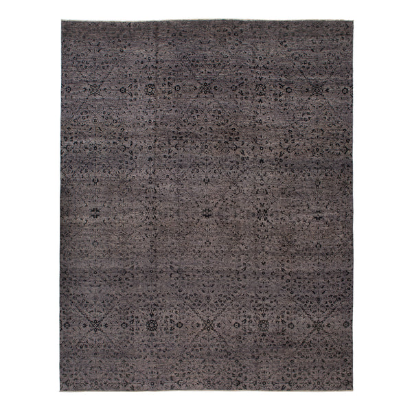 Grey Transitional Wool Rug - 12' x 14'11"