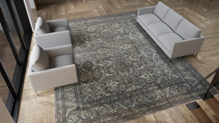 Grey Transitional Wool Rug - 11'8" x 14'6"