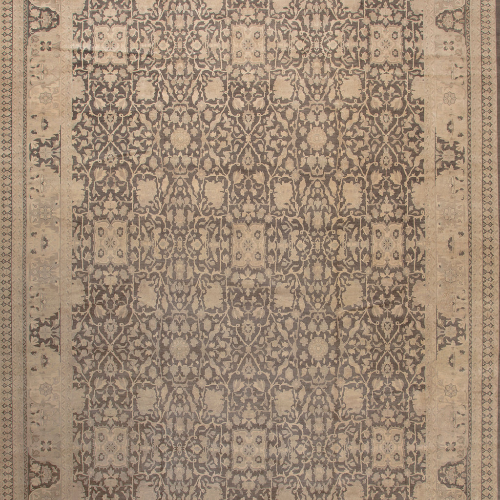 Brown Traditional Wool Rug - 15' x 25'