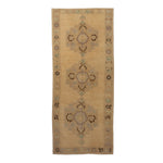 Beige Vintage Traditional Wool Rug - 5'1" x 12' Default Title
