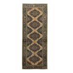 Blue Vintage Traditional Wool Rug - 4'1" x 12'5" Default Title