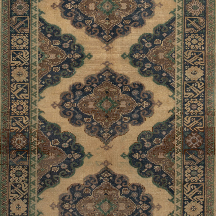 Blue Vintage Traditional Wool Rug - 4'1" x 12'5" Default Title