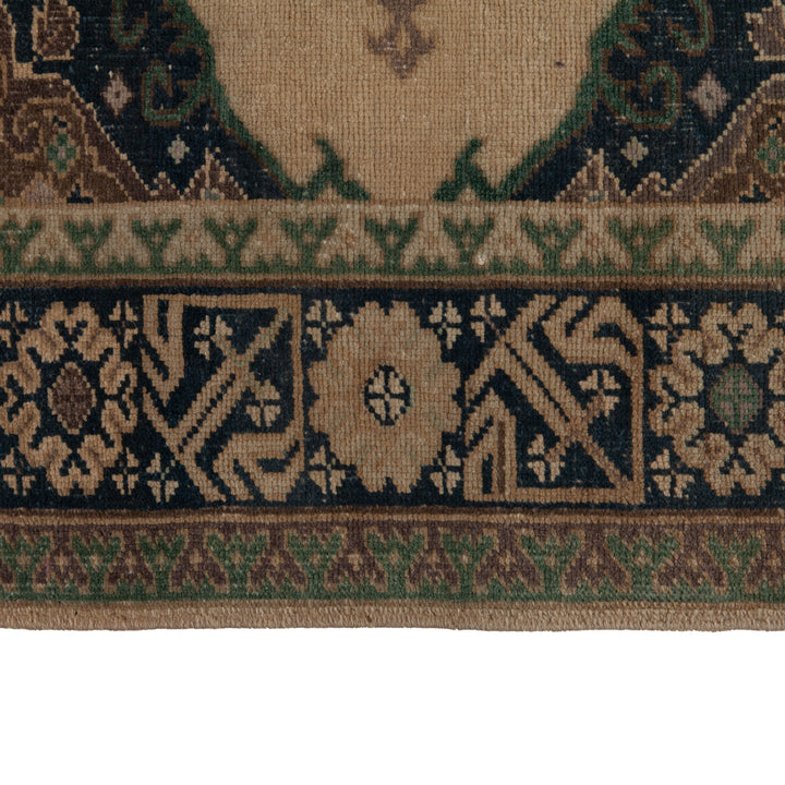 Blue Vintage Traditional Wool Rug - 4'1" x 12'5" Default Title