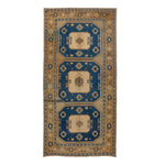 Blue Vintage Traditional Wool Rug - 5' x 10'6" Default Title