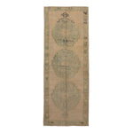 Multi Vintage Traditional Wool Rug - 4'6" x 12' Default Title