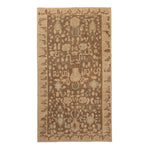 Brown Vintage Traditional Wool Rug - 4'9" x 8'6"
