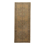 Beige Vintage Traditional Wool Rug - 4'9" x 12'3" Default Title