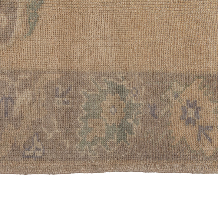 Beige Vintage Traditional Wool Rug - 5'1" x 12'3" Default Title