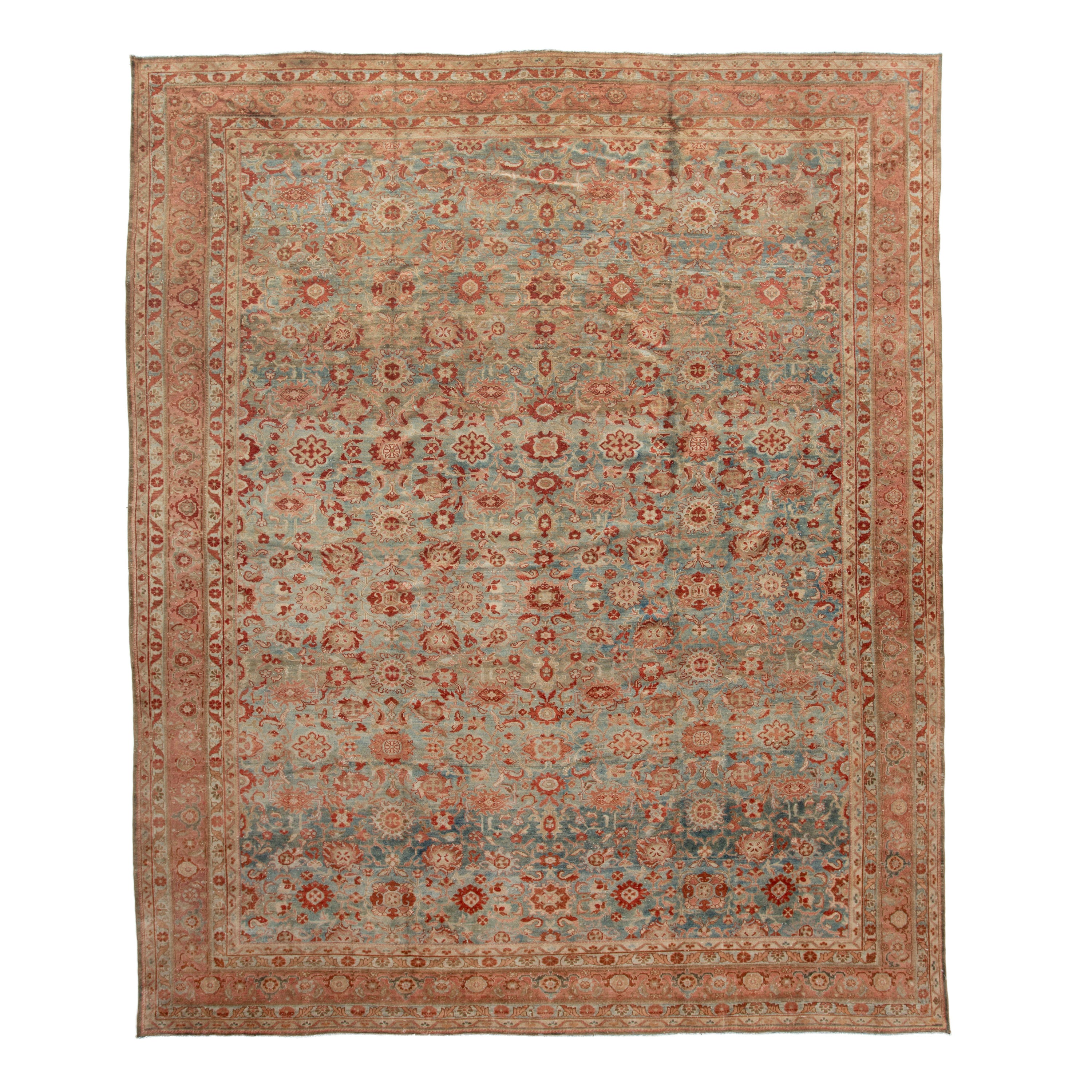 Vintage Traditional Wool Rug - 11'4" x 13'4"