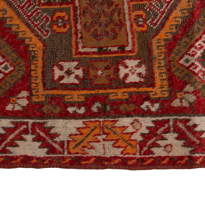 Red Vintage Traditional Wool Rug - 4'5" x 10'5" Default Title