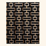 Brown Modern Wool Rug - 8' x 10' Default Title