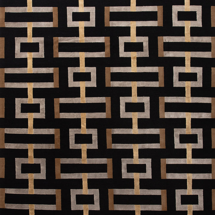 Brown Modern Wool Rug - 8' x 10' Default Title