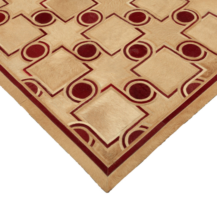 Oat Cowhide Rug - 07'06" x 10'