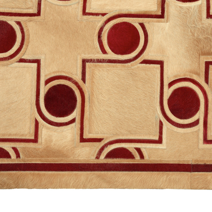 Oat Cowhide Rug - 07'06" x 10'