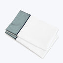 Luna Stella Sheets & Pillowcases, White/Wilton Blue Pillowcase Pair / Standard