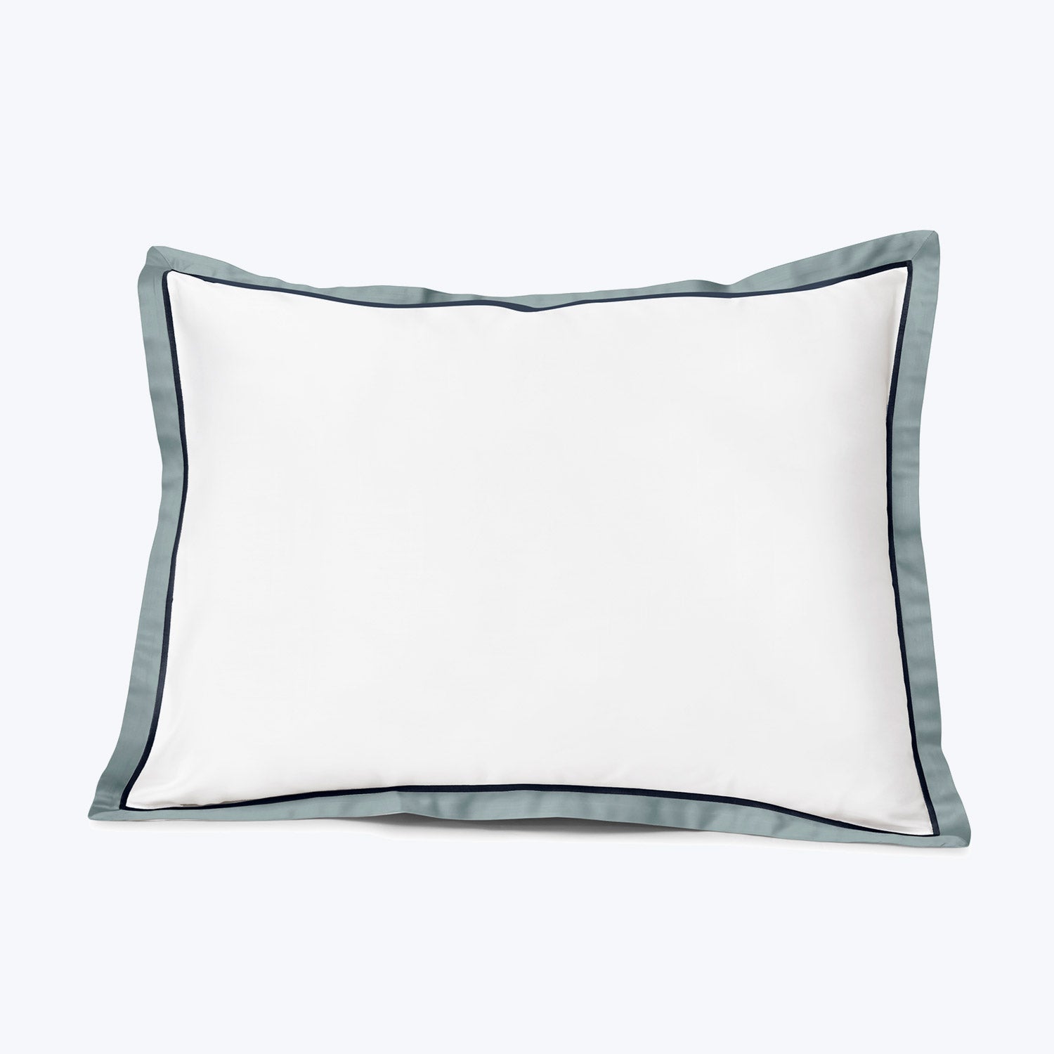 Luna Stella Duvet & Shams, White/Wilton Blue Pillow Sham / Standard