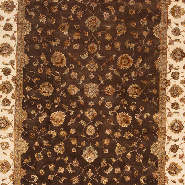 Traditional Wool/Silk Rug - 09'01" x 12'02"