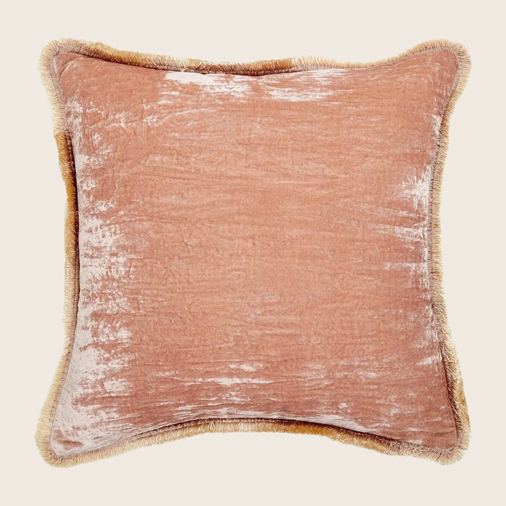 Silk Velvet Fringe Pillow