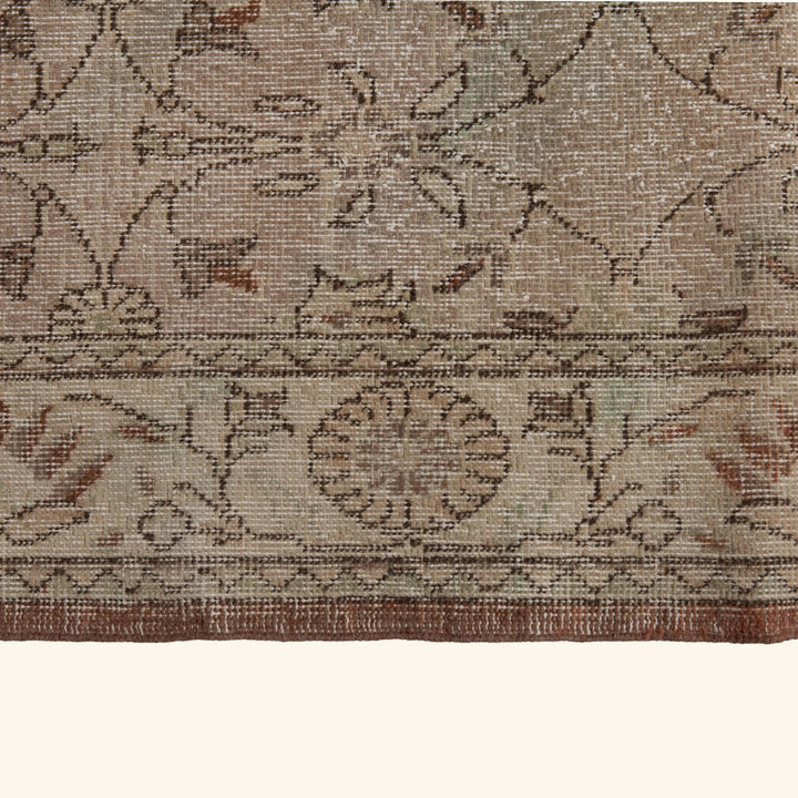 Beige Vintage Traditional Wool Runner - 4' x 17'7" Default Title