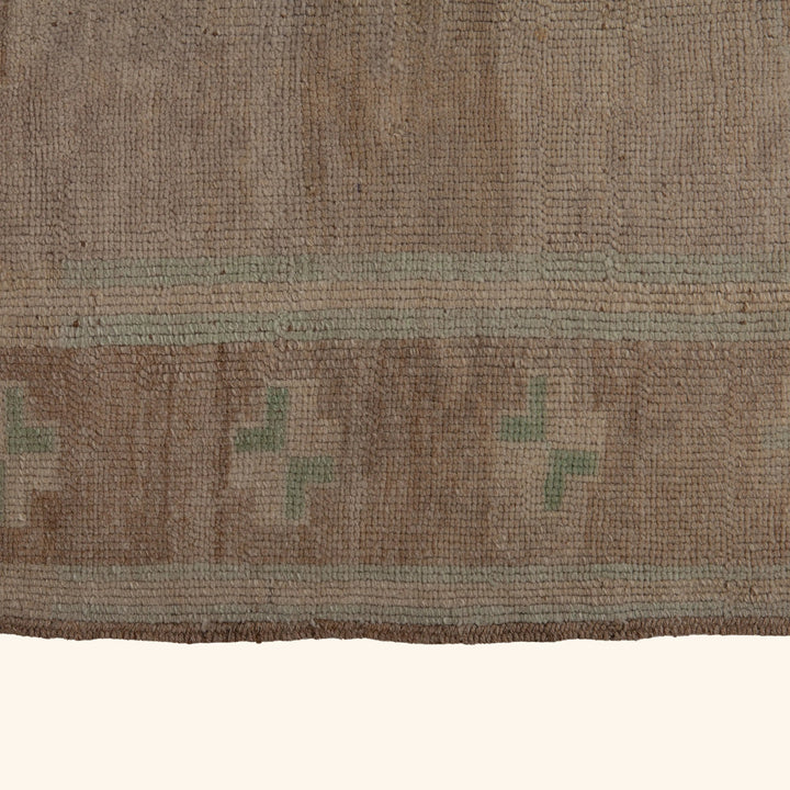 Beige Vintage Traditional Wool Rug - 5'3" x 14'4" Default Title