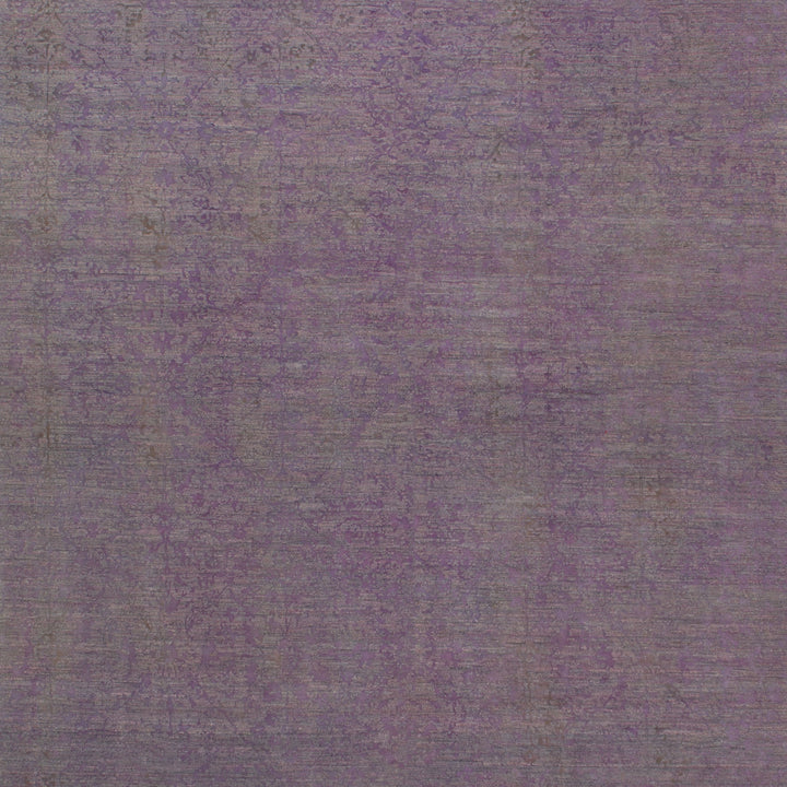 Purple Transitional Silk Rug - 7'9" x 15'1"