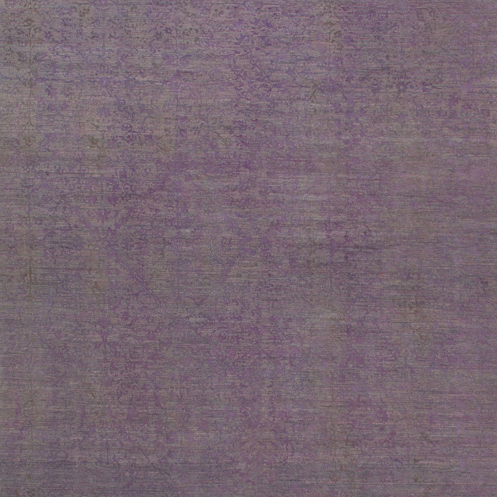 Purple Transitional Silk Rug - 7'9" x 15'1"