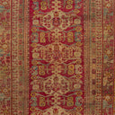 Red Vintage Traditional Anatolian Wool Rug - 6'2" x 15'11"