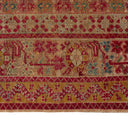 Red Vintage Traditional Anatolian Wool Rug - 6'2" x 15'11"