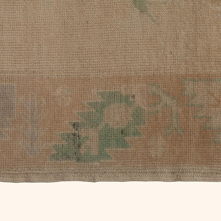 Beige Vintage Traditional Wool Rug - 5'8" x 11'1" Default Title