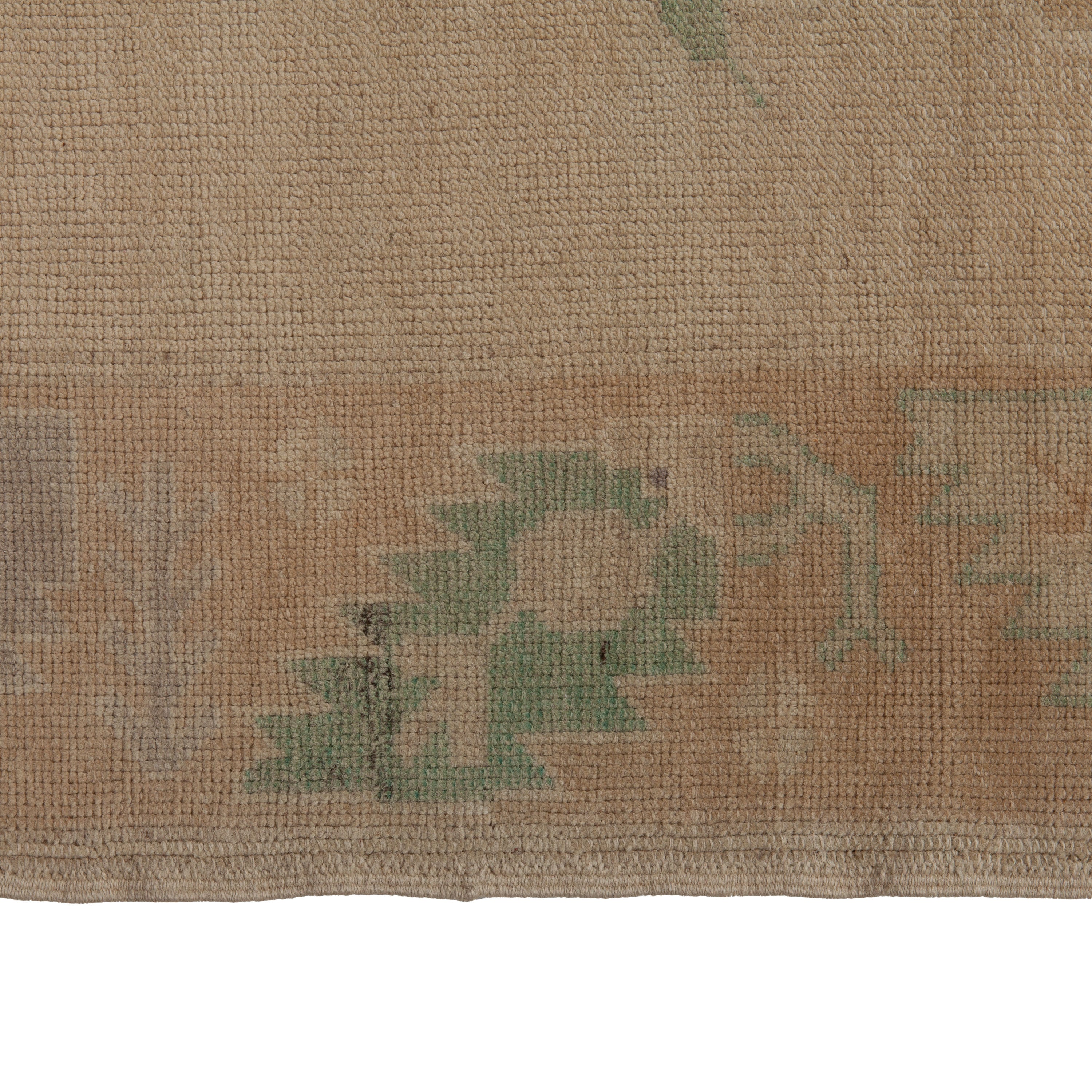 Beige Vintage Traditional Wool Rug - 5'8" x 11'1" Default Title