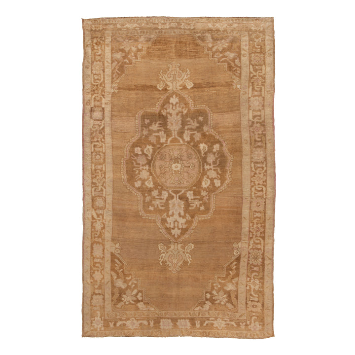 Beige Traditional Wool Rug - 6'1" x 12'3"