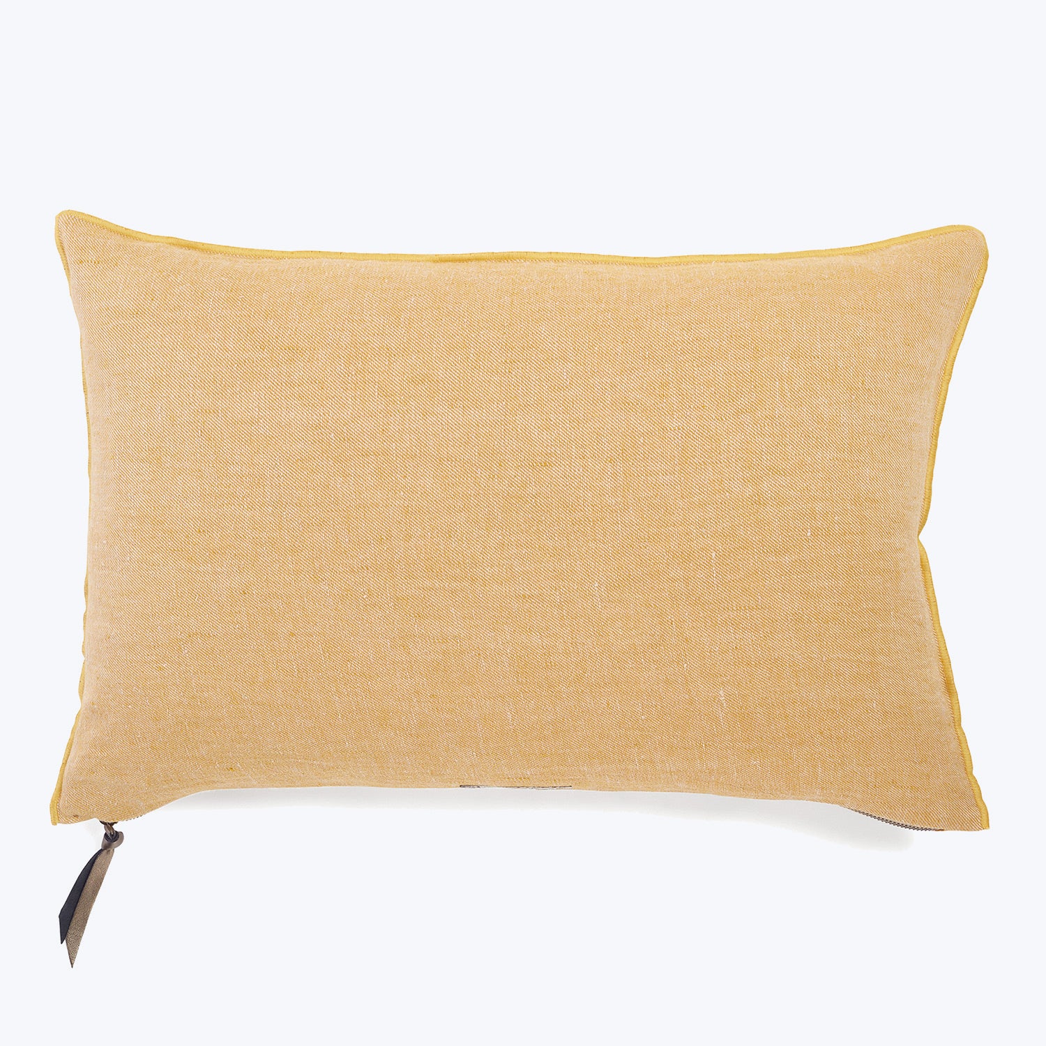 Washed Linen Pillow Ochre / 16"x24"