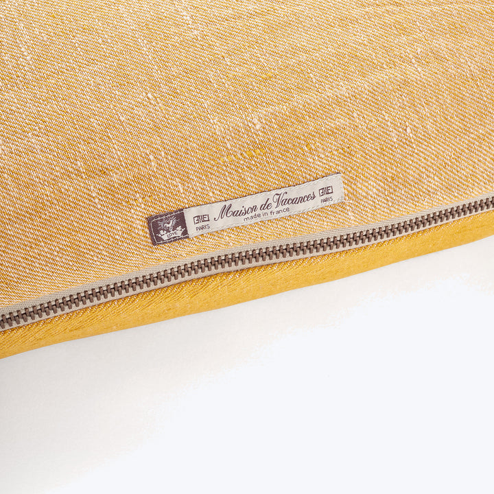 Washed Linen Pillow Ochre / 16"x24"