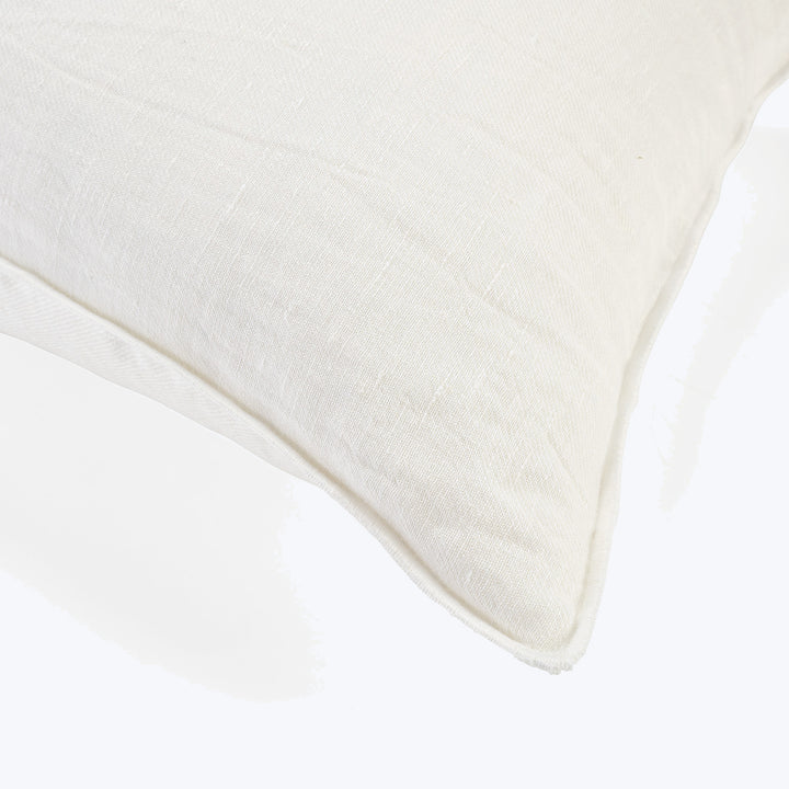 Washed Linen Pillow Ecru / 16"x24"