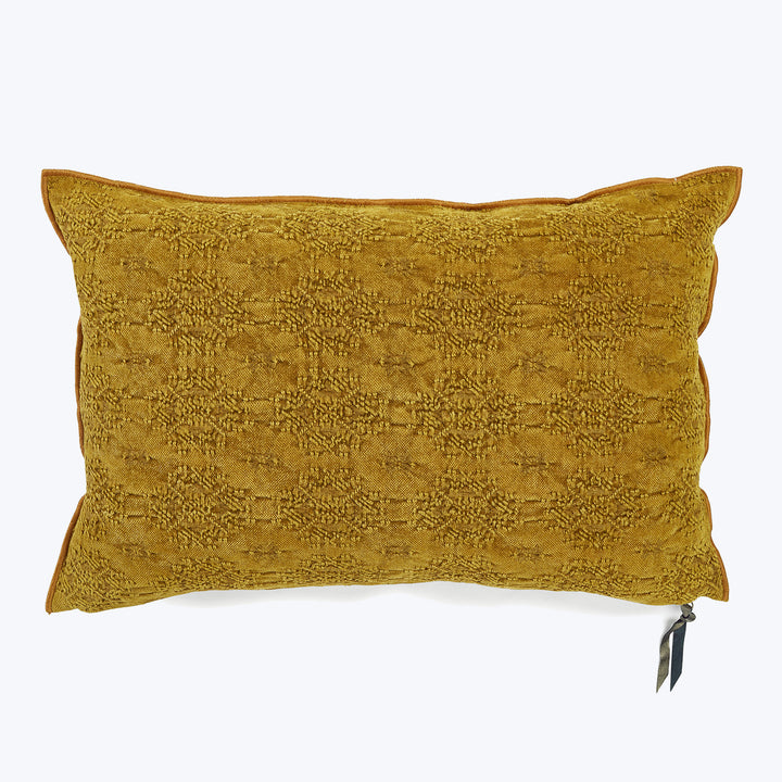 Kilim Jacquard Pillow Ochre / 16" x 24"