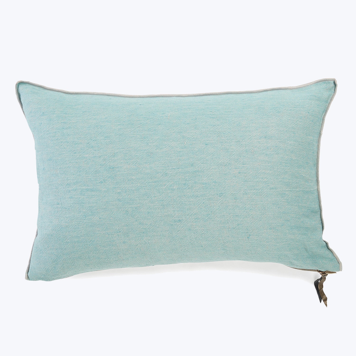 Washed Linen Pillow Aqua / 16"x24"