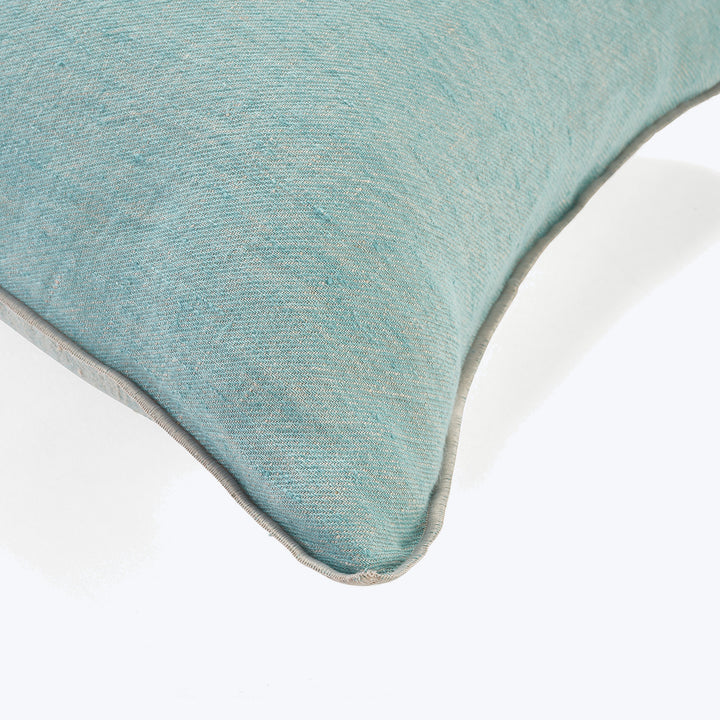 Washed Linen Pillow Aqua / 16"x24"