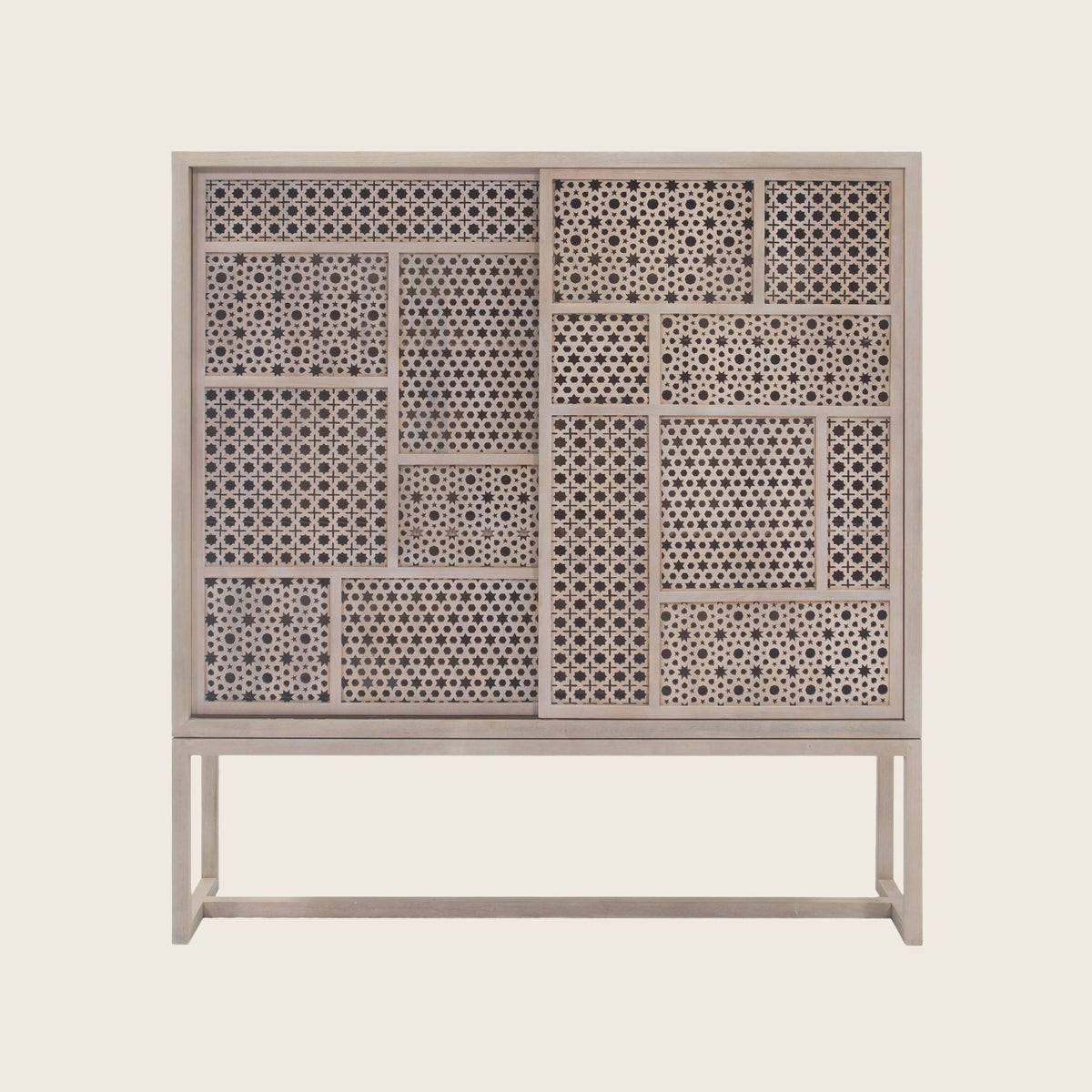 Mantra Teak Wide Cabinet
