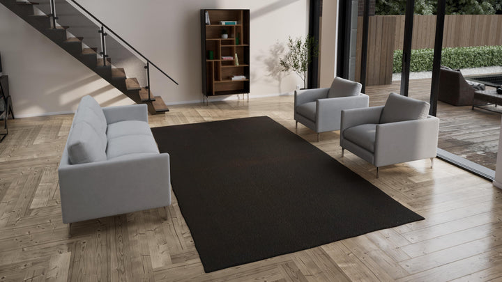 Black Vintage Flatweave Wool Kilim - 7'6" x 13'4"