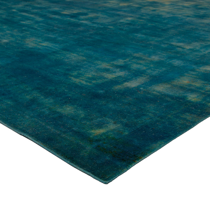 Blue Overdyed Wool Rug - 12'4" x 17'