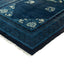 Blue Art Deco Vintage Traditional Wool Rug - 6'1" x 11'7"