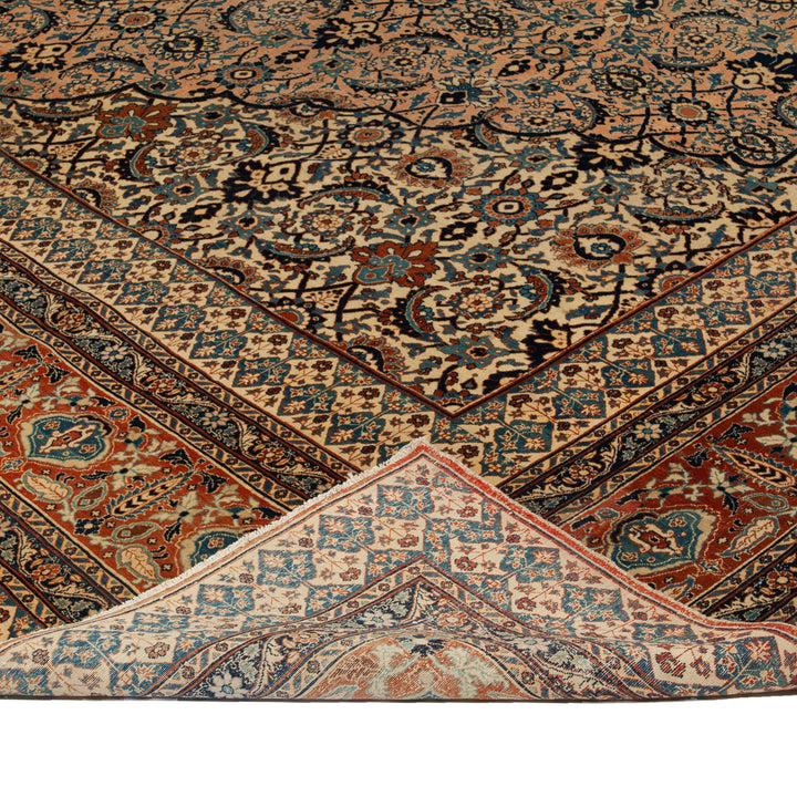 Brown Vintage Traditional Wool Persian Rug - 12'7" x 18'3"