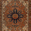 Brown Vintage Wool Heriz Persian Rug - 10'8" x 13'6"