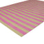 Pink Striped Flatweave Cotton Rug - 8'1" x 11'1" Default Title