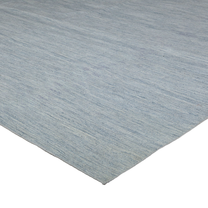 Blue Flatweave Silk Rug - 13'8" x 19'8"