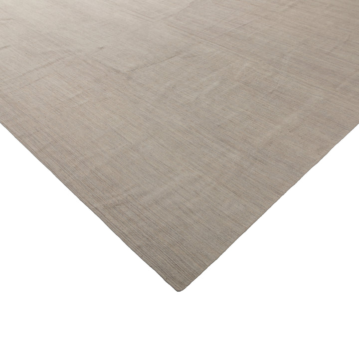 Cream Dhurrie Silk Rug - 11'3" x 13'3"