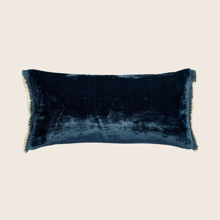 Silk Velvet Fringe Lumbar